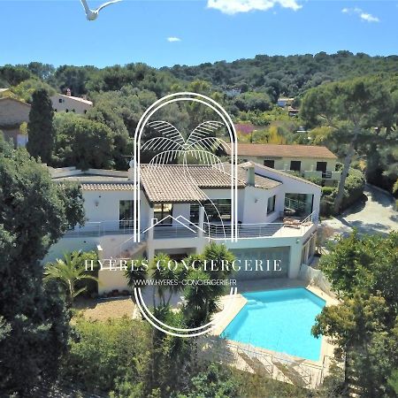 Villa L'Arbanaise Vue Mer Piscine Presqu'Ile Giens By Hc 히에레 외부 사진