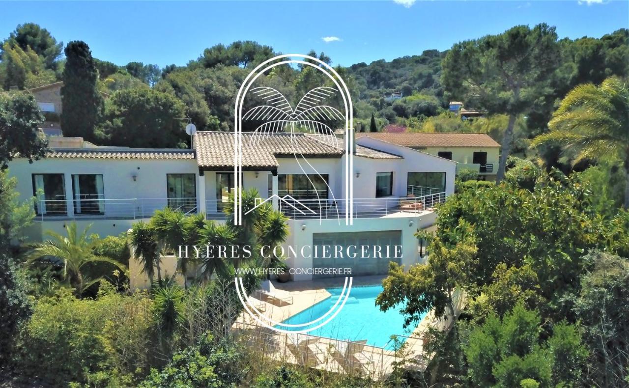 Villa L'Arbanaise Vue Mer Piscine Presqu'Ile Giens By Hc 히에레 외부 사진