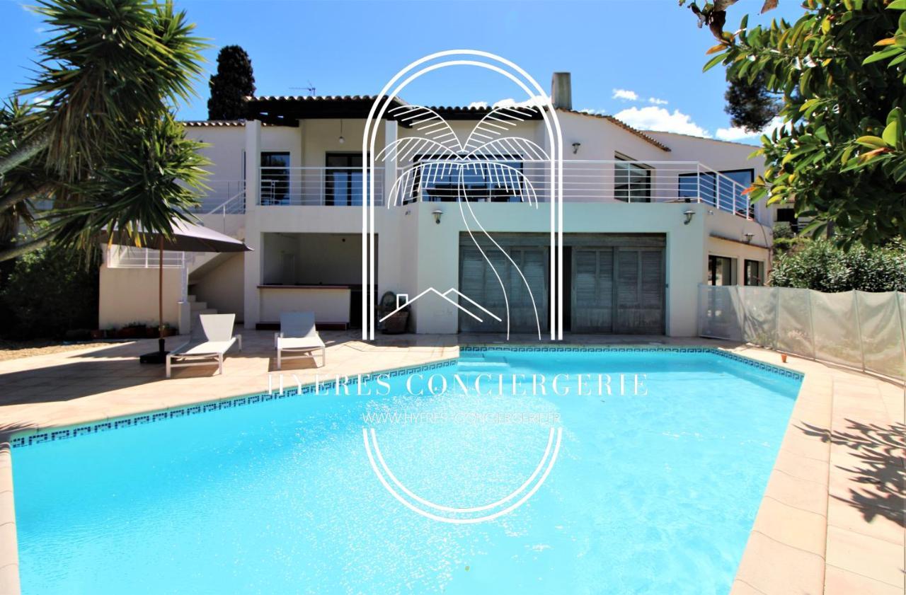Villa L'Arbanaise Vue Mer Piscine Presqu'Ile Giens By Hc 히에레 외부 사진